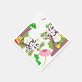 Papageien, Possum Chicks Frosch Serviette (Ecke)