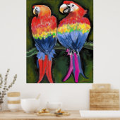 Papageien Poster (Küche)