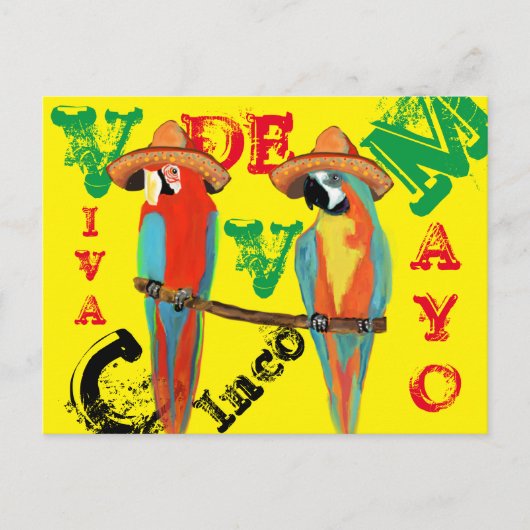 PAPAGEIEN POSTKARTE (Vorderseite)