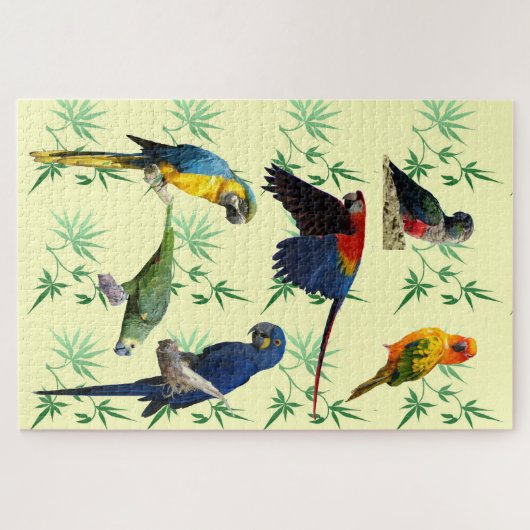 Papageien Puzzle (Horizontal)