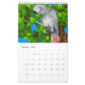 Papageien-Sammlungskalender. Kalender (Feb 2027)