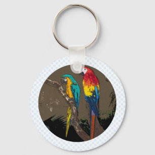Papageien Schlüsselanhänger