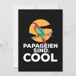 Papageien Sind Cool Einladung