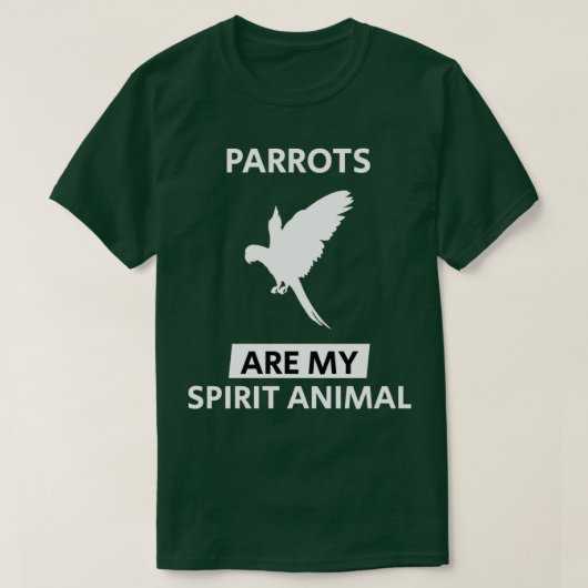 Papageien sind mein Geist-Tier-Geschenk-Vögel scha T-Shirt (Design vorne)