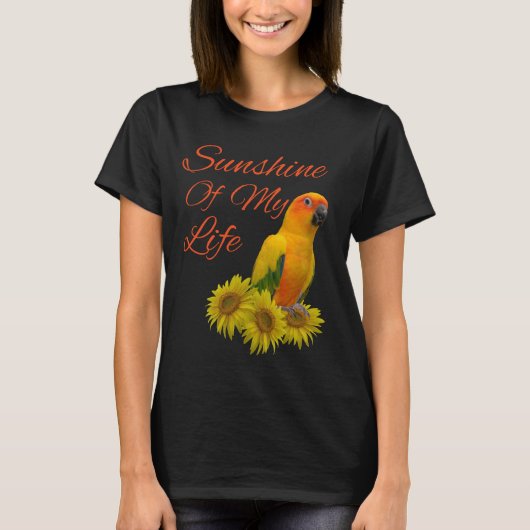 Papageien-Sonnenschein-Sonnenblume Sun Conure T-Shirt (Vorderseite)