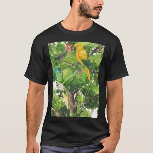 Papageien, T-Shirt (Vorderseite)