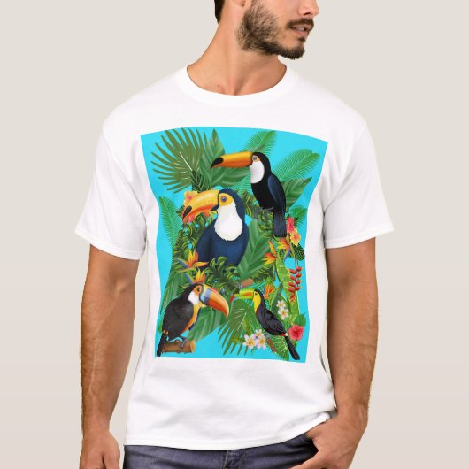 Papageien, T-Shirt (Vorderseite)