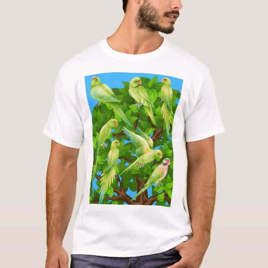 Papageien, T-Shirt (Vorderseite)