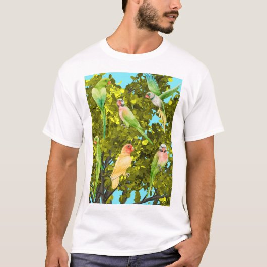 Papageien, T-Shirt (Vorderseite)