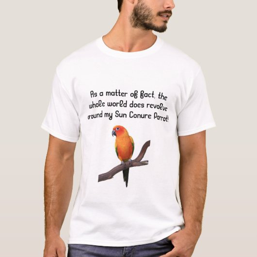 Papageien-T - Shirt Sun Conure (Vorderseite)
