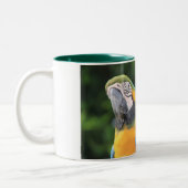 Papageien-Tasse Zweifarbige Tasse (Links)