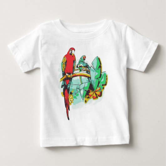 Papageien-Trio Baby T-shirt (Vorderseite)