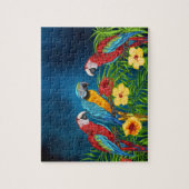 Papageien, tropische Vögel, blauer Himmel Puzzle (Vertikal)