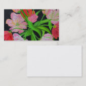 Papageien-Tulpe-Visitenkarte Visitenkarte (Vorne/Hinten)