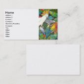Papageien u. Bromeliads Visitenkarte (Vorne/Hinten)