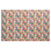 Papageien u. Palmblätter Stoff (Fat Quarter (45,7 x 55,9 cm))
