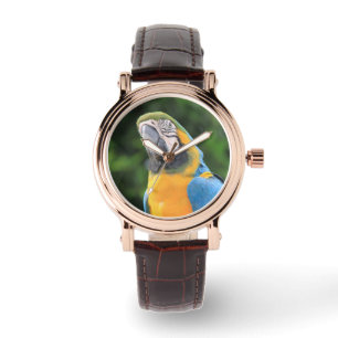 Papageien-Uhr Armbanduhr