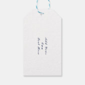 Papageien und Blume Geschenkanhänger (Rückseite)