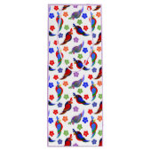 Papageien und Blume Geschenktüte Für Weinflaschen (Rückseite)