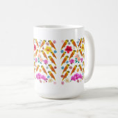 Papageien und Blume Kaffeetasse (VorderseiteRechts)