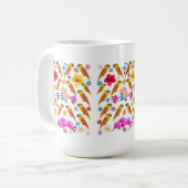 Papageien und Blume Kaffeetasse (Vorderseite Links)