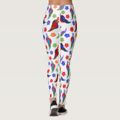 Papageien und Blume Leggings (Rückseite)