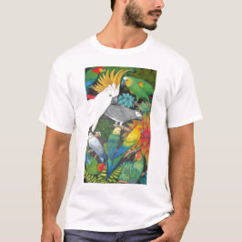 Papageien und Bromeliads T-Shirt