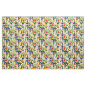 Papageien und Palmblätter Stoff (Fat Quarter (45,7 x 55,9 cm))