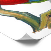 Papageien und Papageien drucken Poster (Ecke)