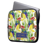 Papageien und tropische Frucht | addieren Ihren Laptopschutzhülle (Vorderseite Links)
