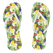 Papageien und tropische Frucht Badesandalen (Fußbett)