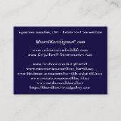 Papageien-Visitenkarte Visitenkarte (Rückseite)