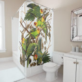 Papageien-Vogel-wild lebende Tiere Audubon Duschvorhang (Beispiel)