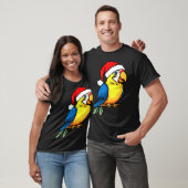 Papageien-Weihnachts-T-Shirt T-Shirt (Unisex)