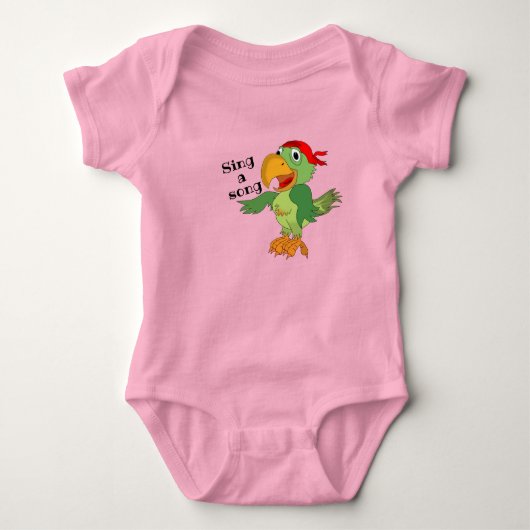 Papageienanzug Baby Strampler (Vorderseite)