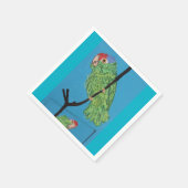 Papageienapplikationen Serviette (Ecke)