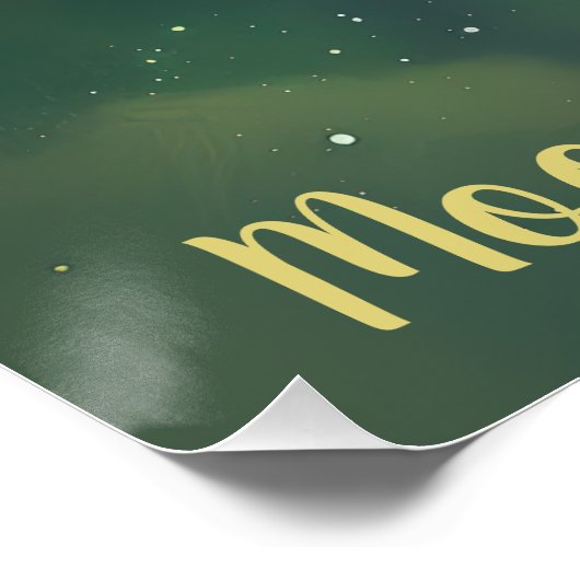 Papageienbaby auf dem Mond Poster (Ecke)