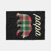 Papageienbär Fleecedecke (Vorderseite (Horizontal))