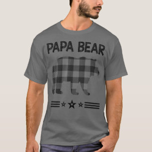 Papageienbär in Kariertem Schwarzweißbär T-Shirt