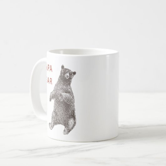 Papageienbär Kaffeetasse (Vorderseite Links)