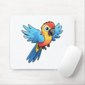 Papageienbild Cartoon Mousepad (Mit Mouse)