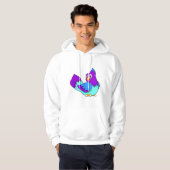 Papageienblau Hoodie (Vorne ganz)