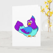 Papageienblau Karte (Gelbe Blume)