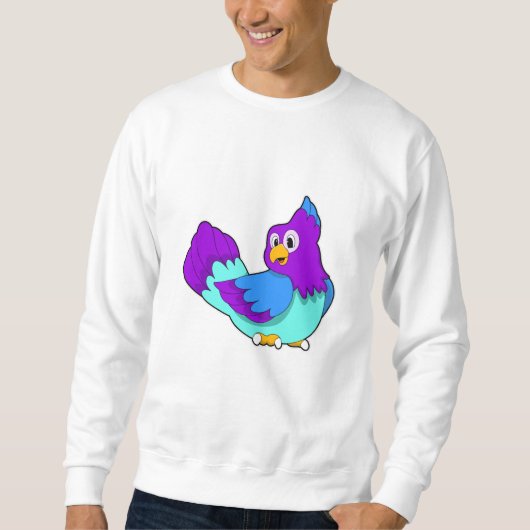 Papageienblau Sweatshirt (Vorderseite)