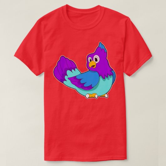 Papageienblau T-Shirt (Design vorne)