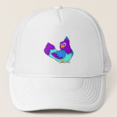 Papageienblau Truckerkappe (Vorderseite)