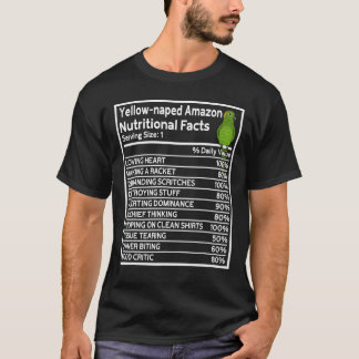 Papageienernährungsfakte I gelb nackter Amazonas T-Shirt