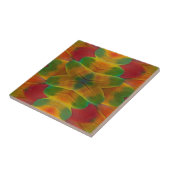 Papageienfeder Kaleidoskop Fliese (Seite)