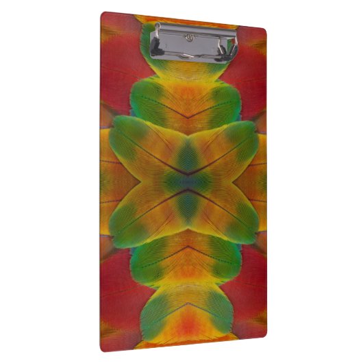 Papageienfeder Kaleidoskop Klemmbrett (Rechts)