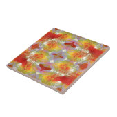 Papageienfedern Fliese (Seite)